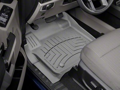 Weathertech Front Floor Liner HP; Gray (17-24 F-250 Super Duty SuperCab, SuperCrew)