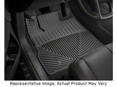 Weathertech All-Weather Front Rubber Floor Mats; Black (17-24 F-250 Super Duty Regular Cab)