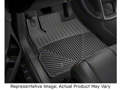 Weathertech All-Weather Front Rubber Floor Mats; Black (17-25 F-250 Super Duty SuperCab, SuperCrew)