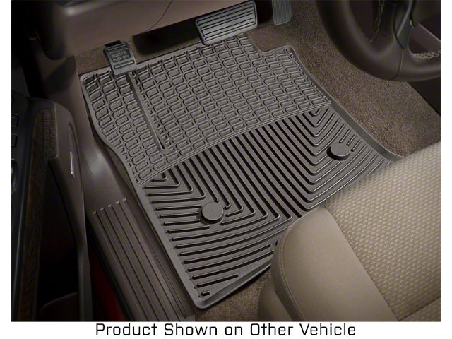 Weathertech All-Weather Front Rubber Floor Mats; Cocoa (17-24 F-250 Super Duty SuperCab, SuperCrew)
