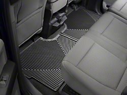 Weathertech All-Weather Rear Rubber Floor Mats; Black (17-22 F-250 Super Duty SuperCrew)
