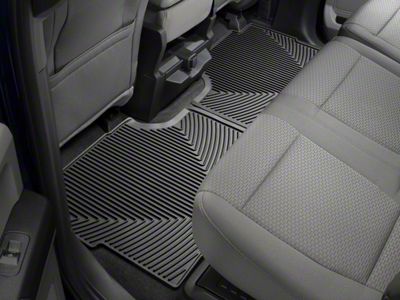 Weathertech All-Weather Rear Rubber Floor Mats; Black (17-24 F-250 Super Duty SuperCrew)