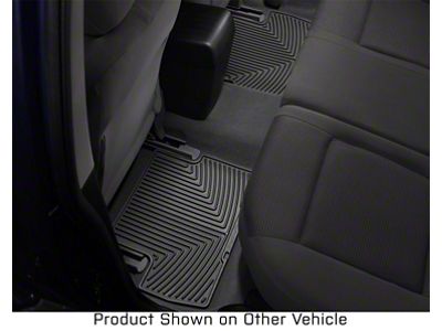 Weathertech All-Weather Rear Rubber Floor Mats; Black (11-16 F-250 Super Duty SuperCrew)