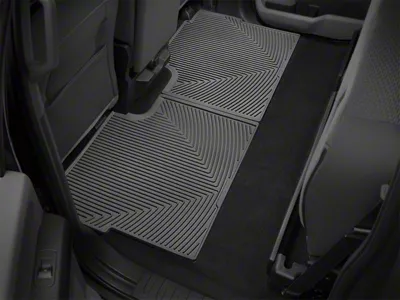 Weathertech All-Weather Rear Rubber Floor Mats; Black (17-24 F-250 Super Duty SuperCrew)