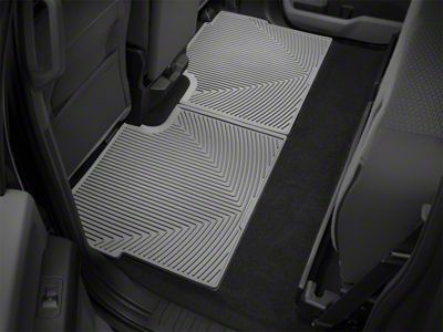 Weathertech All-Weather Rear Rubber Floor Mats; Gray (17-24 F-250 Super Duty SuperCrew)