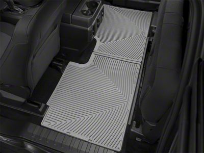 Weathertech All-Weather Rear Rubber Floor Mats; Gray (17-24 F-250 Super Duty SuperCab)