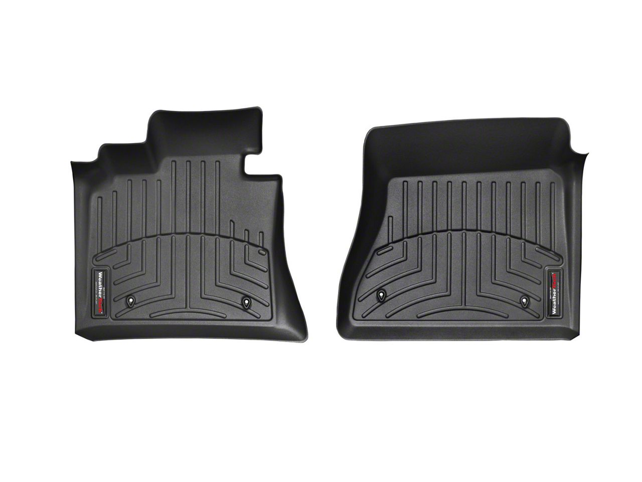 Weathertech F250 Super Duty DigitalFit Front Floor Liners; Black