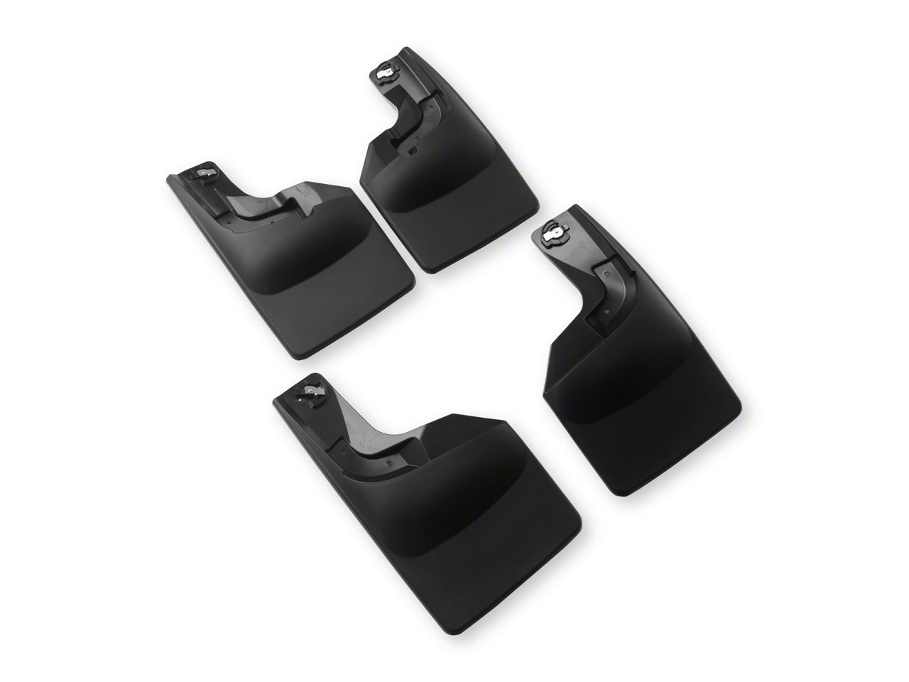 Weathertech F-250 Super Duty No-Drill Mud Flaps; Front and Rear