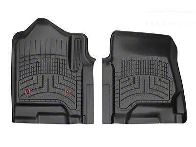 Weathertech Rear Floor Liner HP; Black (17-25 F-250 Super Duty SuperCrew w/ Front Bench Seat & w/o Rear Underseat Storage)