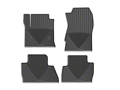 Weathertech All-Weather Front and Rear Rubber Floor Mats; Black (15-20 Tahoe)