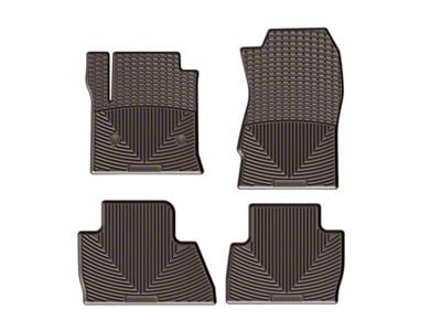 Weathertech All-Weather Front and Rear Rubber Floor Mats; Cocoa (15-20 Tahoe)