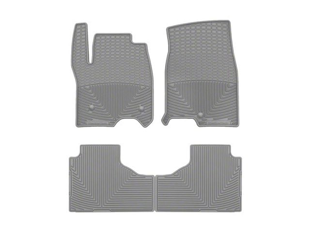 Weathertech All-Weather Front and Rear Rubber Floor Mats; Gray (21-24 Tahoe)