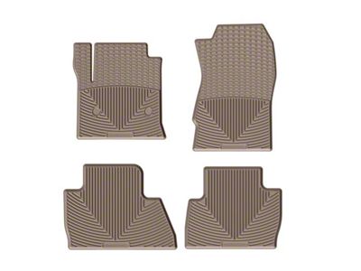 Weathertech All-Weather Front and Rear Rubber Floor Mats; Tan (15-20 Tahoe)
