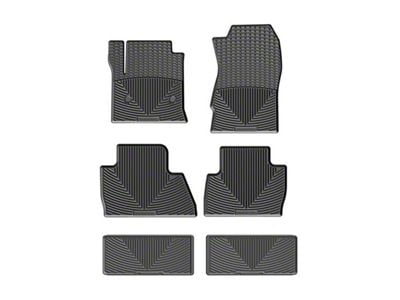 Weathertech All-Weather Front, Rear and Third Row Rubber Floor Mats; Black (15-20 Tahoe)