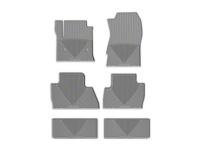 Weathertech All-Weather Front, Rear and Third Row Rubber Floor Mats; Gray (15-20 Tahoe)