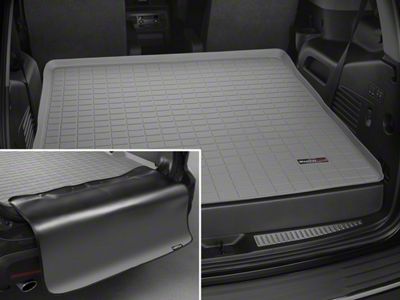 Weathertech DigitalFit Cargo Liner with Bumper Protector; Behind Second Row; Gray (15-20 Tahoe w/o Third Row Seats)