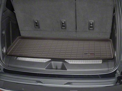 Weathertech DigitalFit Cargo Liner; Behind 3rd Row; Cocoa (21-25 Tahoe)