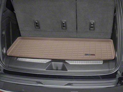 Weathertech DigitalFit Cargo Liner; Behind 3rd Row; Tan (21-25 Tahoe)