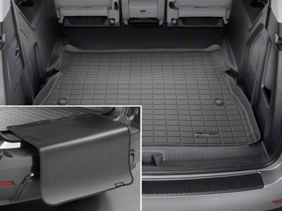 Weathertech DigitalFit Cargo Liner with Bumper Protector; Behind 2nd Row; Black (21-24 Tahoe)