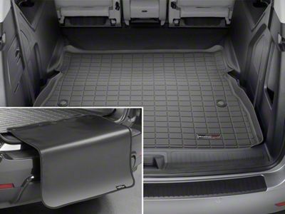 Weathertech DigitalFit Cargo Liner with Bumper Protector; Behind 2nd Row; Black (07-08 Tahoe w/o Third Row Seats)