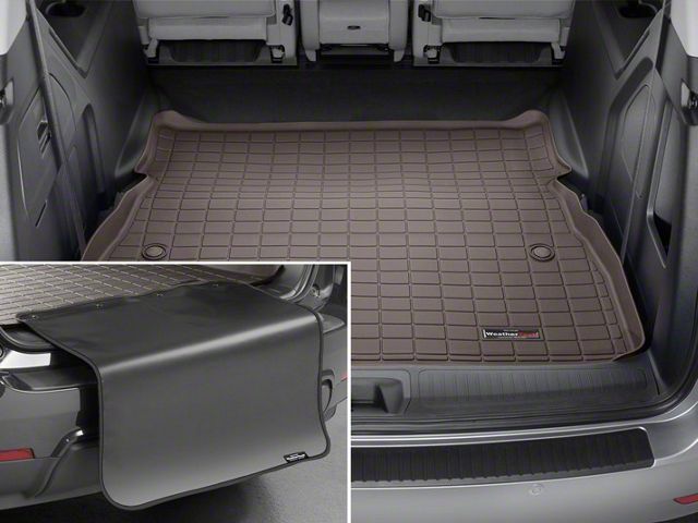 Weathertech DigitalFit Cargo Liner with Bumper Protector; Behind 2nd Row; Cocoa (18-20 Tahoe)