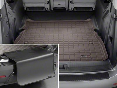 Weathertech DigitalFit Cargo Liner with Bumper Protector; Behind 2nd Row; Cocoa (15-20 Tahoe w/o 3rd Row Seat Delete)