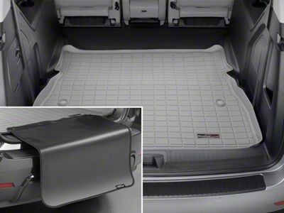 Weathertech DigitalFit Cargo Liner with Bumper Protector; Behind 2nd Row; Gray (07-08 Tahoe w/ Third Row Seats; 09-14 Tahoe)