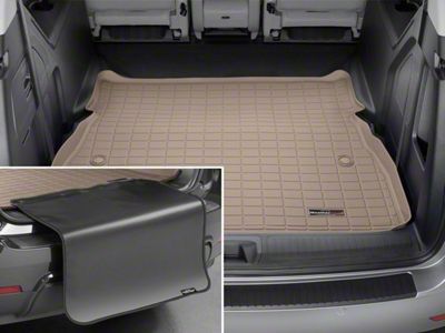 Weathertech DigitalFit Cargo Liner with Bumper Protector; Behind 2nd Row; Tan (18-20 Tahoe)