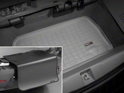 Weathertech DigitalFit Cargo Liner with Bumper Protector; Behind 3rd Row; Gray (21-24 Tahoe)