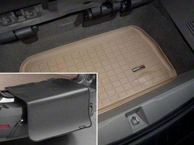 Weathertech DigitalFit Cargo Liner with Bumper Protector; Behind 3rd Row; Tan (15-20 Tahoe)