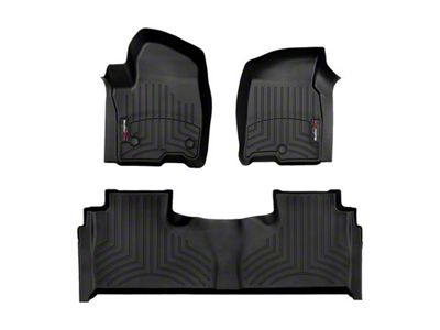 Weathertech DigitalFit Front and Rear Floor Liners; Black (21-25 Tahoe)