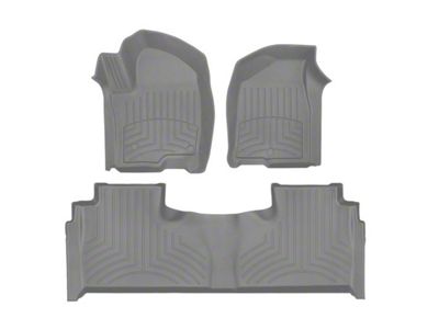 Weathertech Front and Rear Floor Liner HP; Gray (21-25 Tahoe)