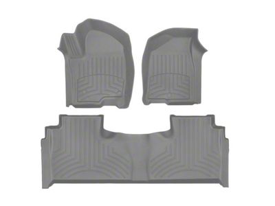 Weathertech Front and Rear Floor Liner HP; Gray (21-24 Tahoe)