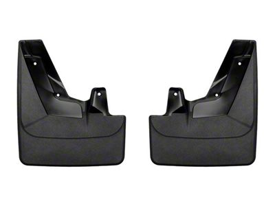 Weathertech No-Drill Mud Flaps; Front; Black (21-24 Tahoe w/ Stationary Running Boards)