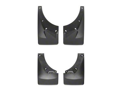 Weathertech No-Drill Mud Flaps; Front and Rear; Black (07-14 Tahoe LTZ w/o OE Fender Flares & Power Retractable Running Boards, Excluding Hybrid)