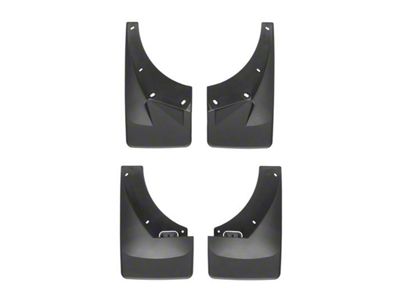 Weathertech No-Drill Mud Flaps; Front and Rear; Black (07-14 Tahoe LT w/o OE Fender Flares & Power Retractable Running Boards, Excluding Hybrid)