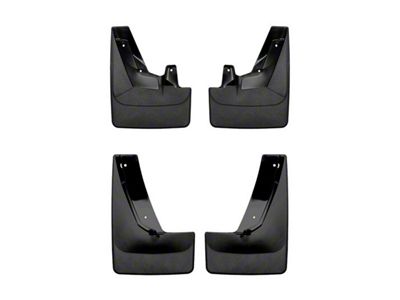 Weathertech No-Drill Mud Flaps; Front and Rear; Black (21-24 Tahoe w/ Stationary Running Boards)