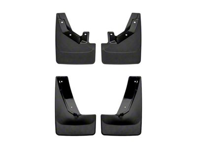 Weathertech No-Drill Mud Flaps; Front and Rear; Black (21-25 Tahoe w/ Power Retractable Running Boards)