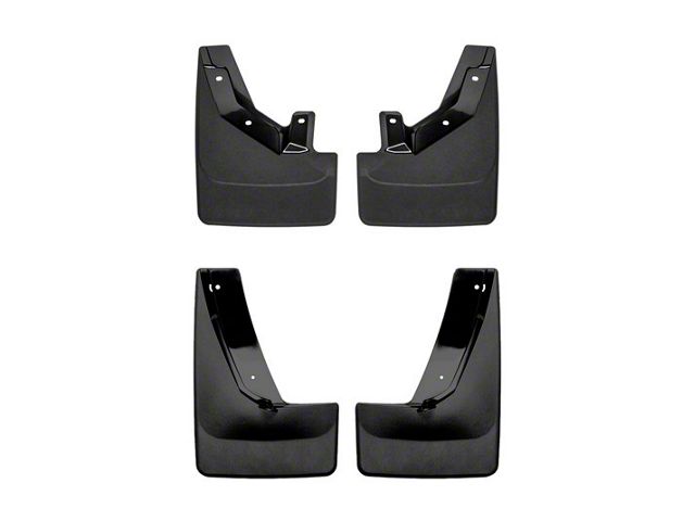 Weathertech No-Drill Mud Flaps; Front and Rear; Black (21-24 Tahoe w/ Power Retractable Running Boards)