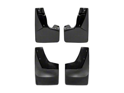 Weathertech No-Drill Mud Flaps; Front and Rear; Black (15-20 Tahoe w/ Power Retractable Running Boards)