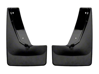 Weathertech No-Drill Mud Flaps; Rear; Black (21-25 Tahoe)
