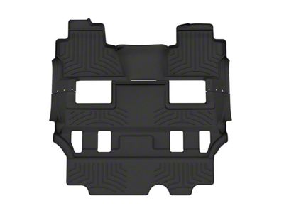 Weathertech Rear and Third Row Floor Liner HP; Black (15-20 Tahoe w/ 2nd Row Bucket Seats)