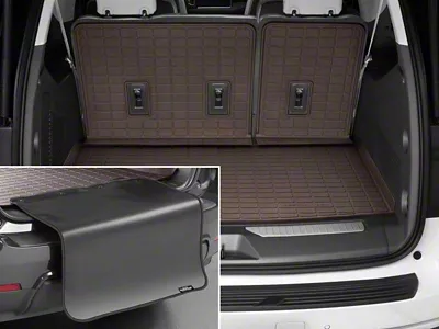 Weathertech SeatBack Cargo Liner HP with Bumper Protector; Cocoa (22-26 Tahoe)