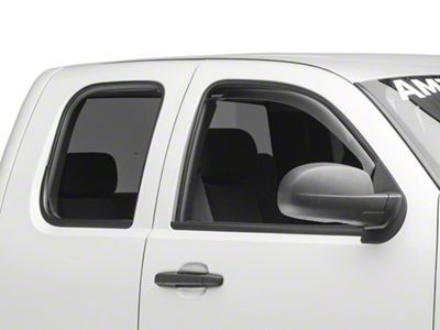 Weathertech Side Window Deflectors; Front; Dark Smoke (07-14 Tahoe)