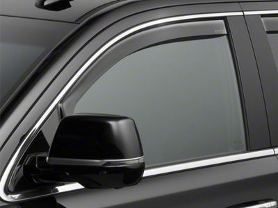 Weathertech Side Window Deflectors; Front; Dark Smoke (15-20 Tahoe)