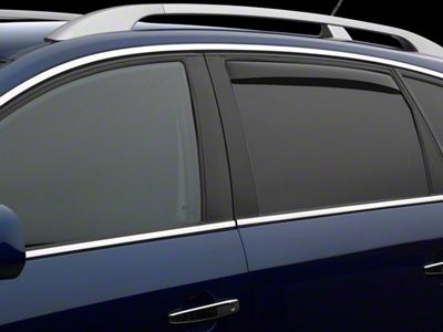 Weathertech Side Window Deflectors; Rear; Dark Smoke (21-24 Tahoe)