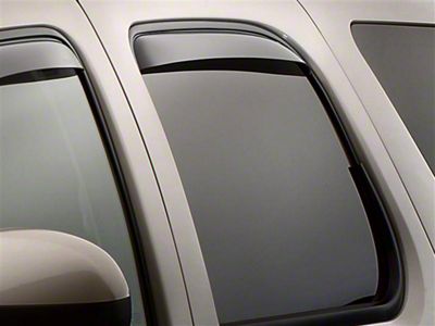 Weathertech Side Window Deflectors; Rear; Dark Smoke (07-14 Tahoe)