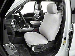 Weathertech Terry Cloth Front Seat Cover; Grey (Universal; Some Adaptation May Be Required)