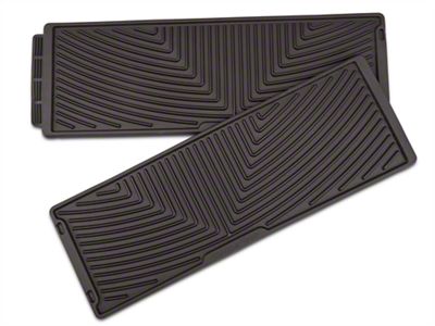 Weathertech All-Weather Under Rear Seat Rubber Floor Mats; Cocoa (15-25 F-150 SuperCrew)