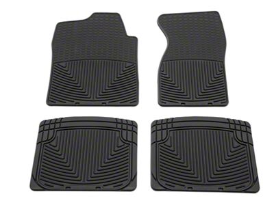 Weathertech All-Weather Front and Rear Rubber Floor Mats; Black (99-06 Silverado 1500, Extended Cab, Crew Cab)